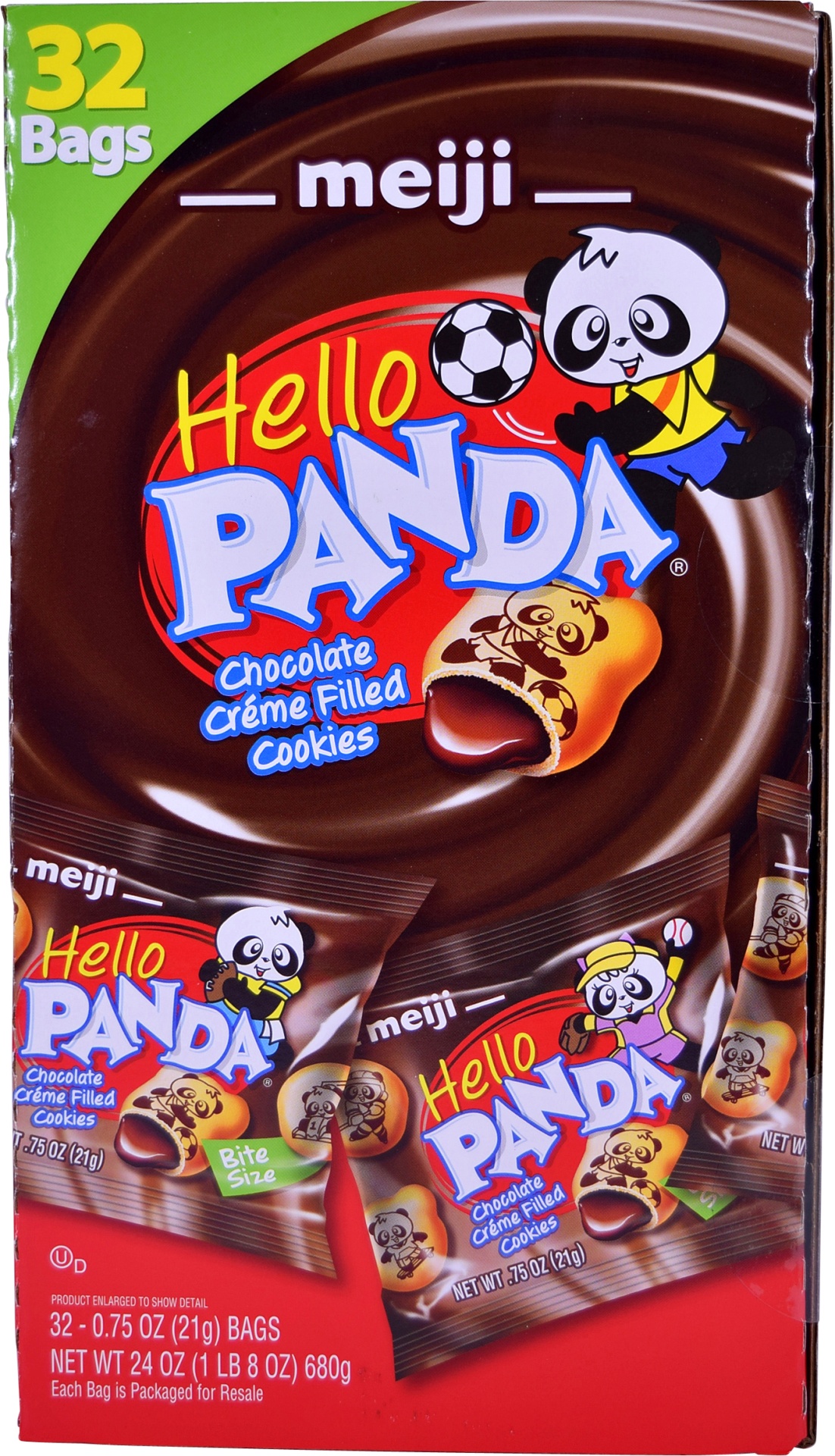 slide 1 of 1, Hello Panda Chocolate Creme Filled Cookies, 32 ct