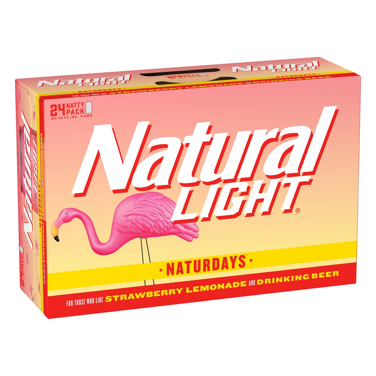 slide 8 of 8, Natural Light Naturdays 24 Natty Pack Beer 24 ea, 24 ct