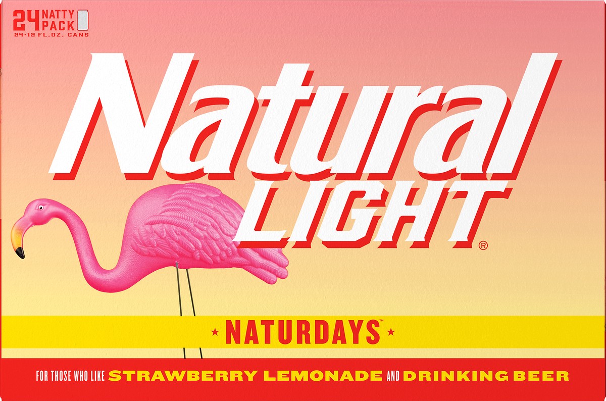 slide 1 of 8, Natural Light Naturdays 24 Natty Pack Beer 24 ea, 24 ct