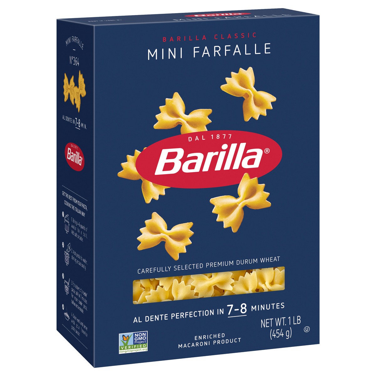 slide 2 of 9, Barilla Mini Farfalle Pasta, 16 oz