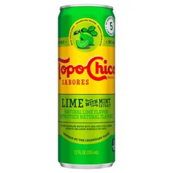 Topo Chico Sabores Lime With Mint Extract Can- 12 fl oz