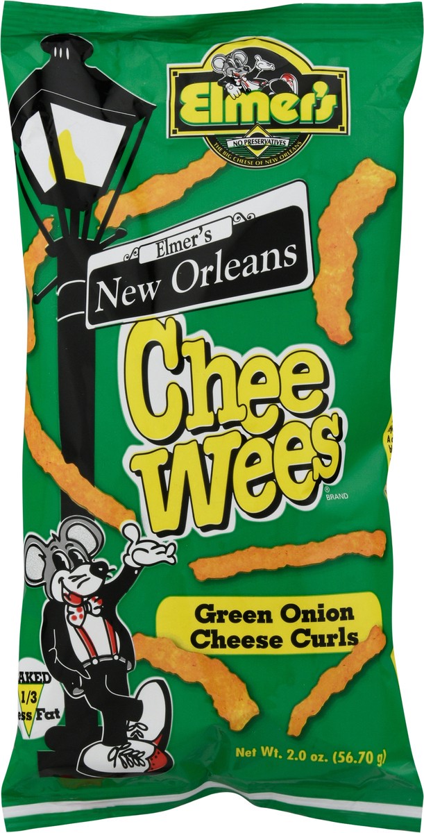 slide 3 of 13, Elmer's Chee Wees Green Onion Cheese Curls 2.0 oz, 2 oz