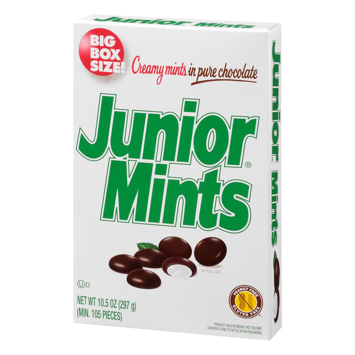 slide 10 of 13, Junior Mints Big Box Size! In Pure Chocolate Creamy Mints 10.5 oz, 10.5 oz