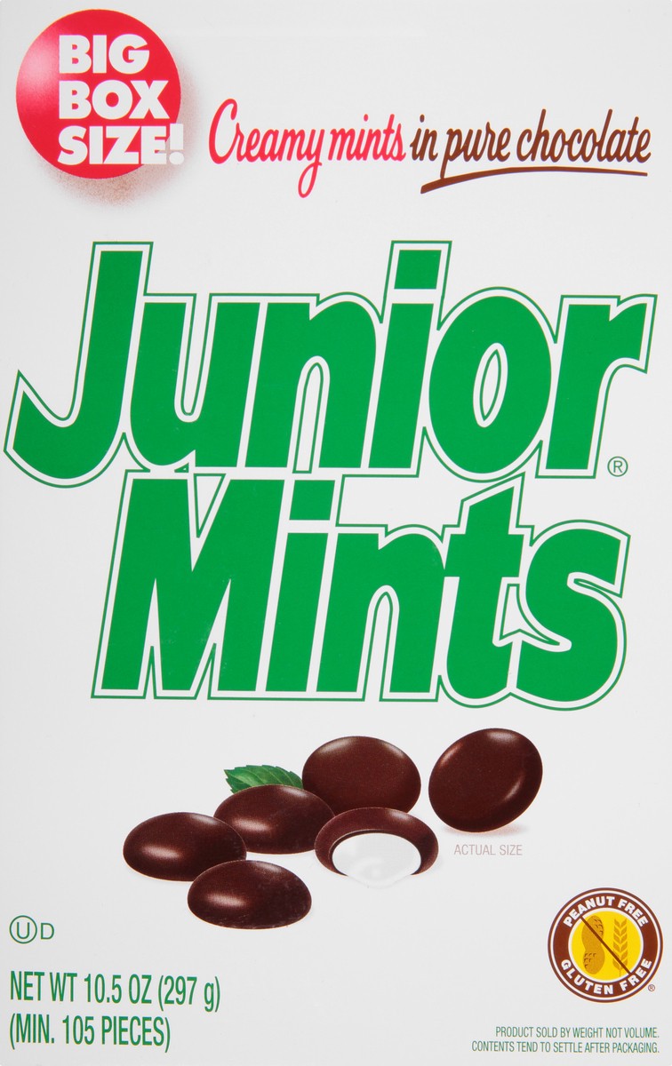 slide 11 of 13, Junior Mints Big Box Size! In Pure Chocolate Creamy Mints 10.5 oz, 10.5 oz