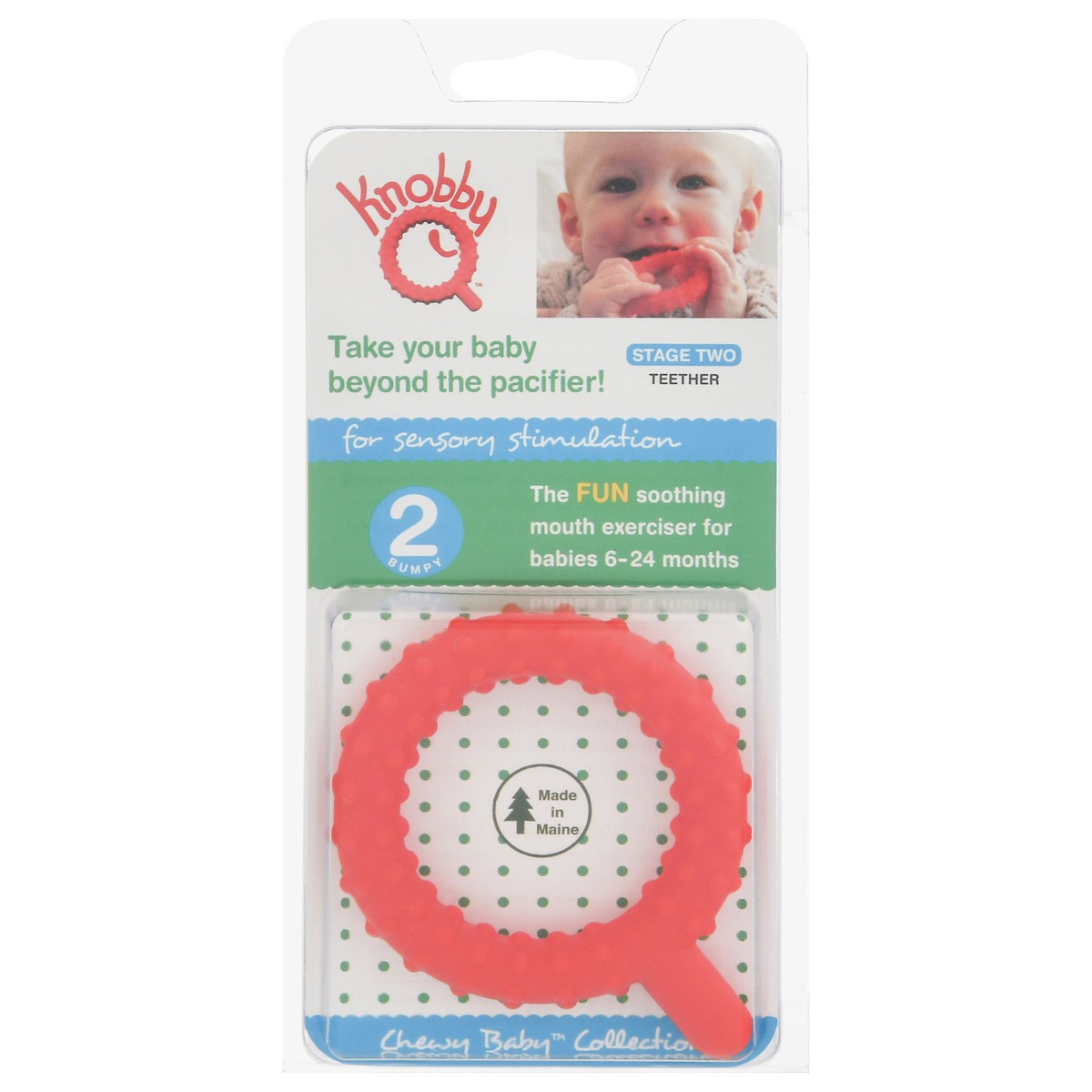 slide 1 of 9, Chewy Tubes Knobby Stage Two Teether 1 ea, 1 ct