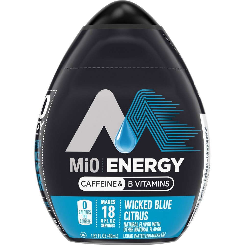 slide 11 of 19, MiO Energy Wicked Blue Citrus Naturally Flavored Liquid Water Enhancer with Caffeine & B Vitamins - 1.62 oz, 1.62 oz