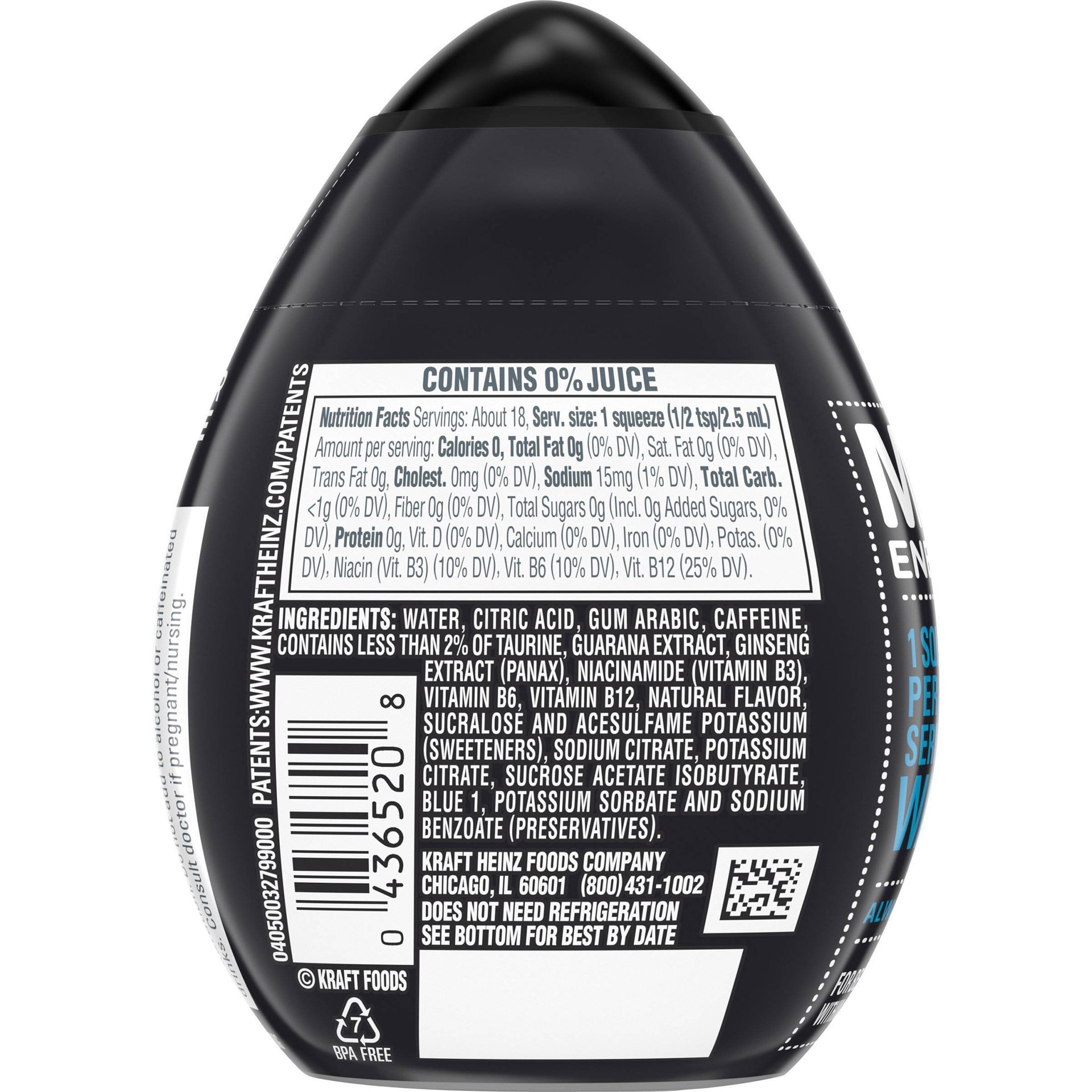 slide 17 of 19, MiO Energy Wicked Blue Citrus Naturally Flavored Liquid Water Enhancer with Caffeine & B Vitamins - 1.62 oz, 1.62 oz