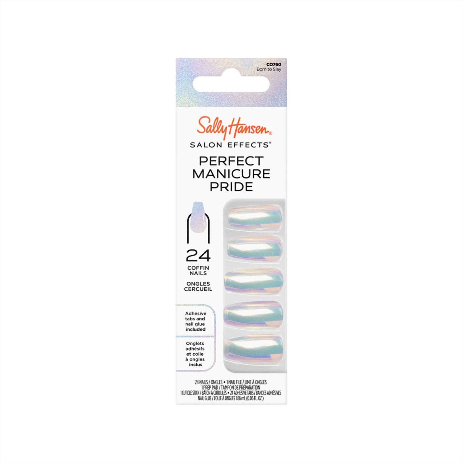 slide 1 of 1, SALLY HANSEN Sh Salon Effects Perfect Manicure Born To Slay, 1 ct