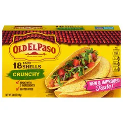 Old El Paso Crunchy Taco Shells, Gluten-Free, 18 ct., 6.89 oz