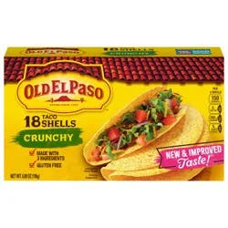 Old El Paso Crunchy Taco Shells, Gluten-Free, 18 ct., 6.89 oz
