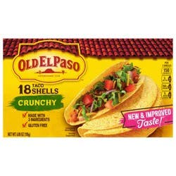 Old El Paso Crunchy Taco Shells, Gluten-Free, 18 ct., 6.89 oz