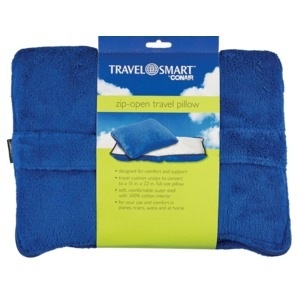 slide 1 of 1, Conair Travel Smart ConairZip-Open Travel Pillow, 1 ct