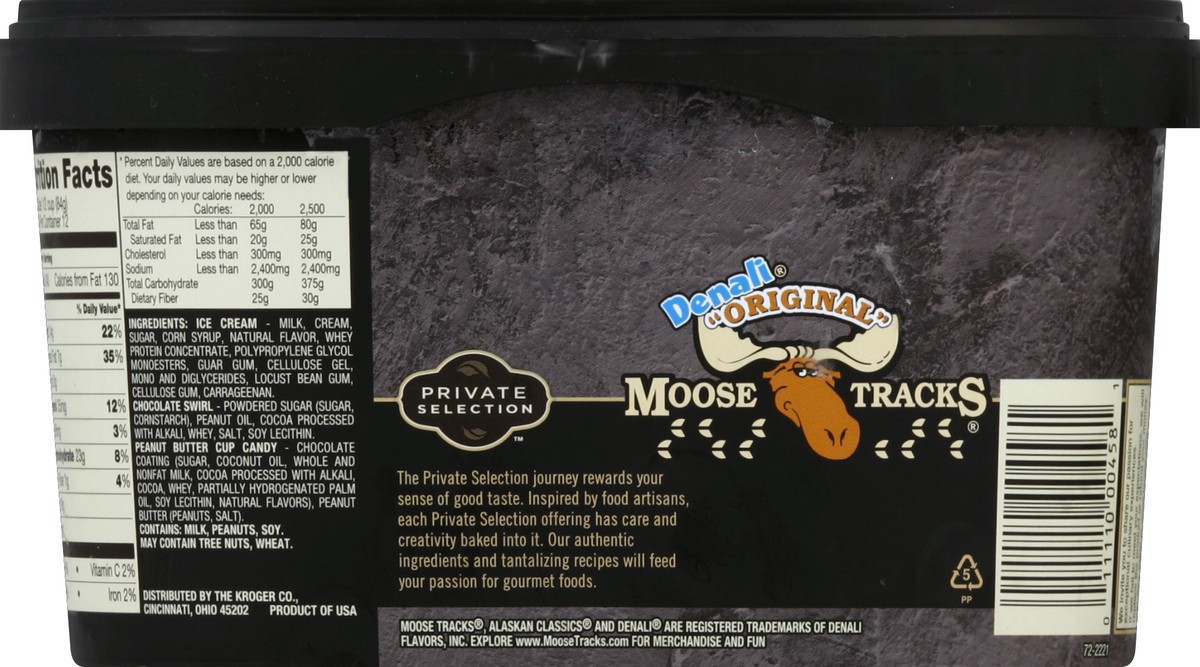 slide 6 of 6, Private Selection Denali Moose Tracks Ice Cream, 48 fl oz