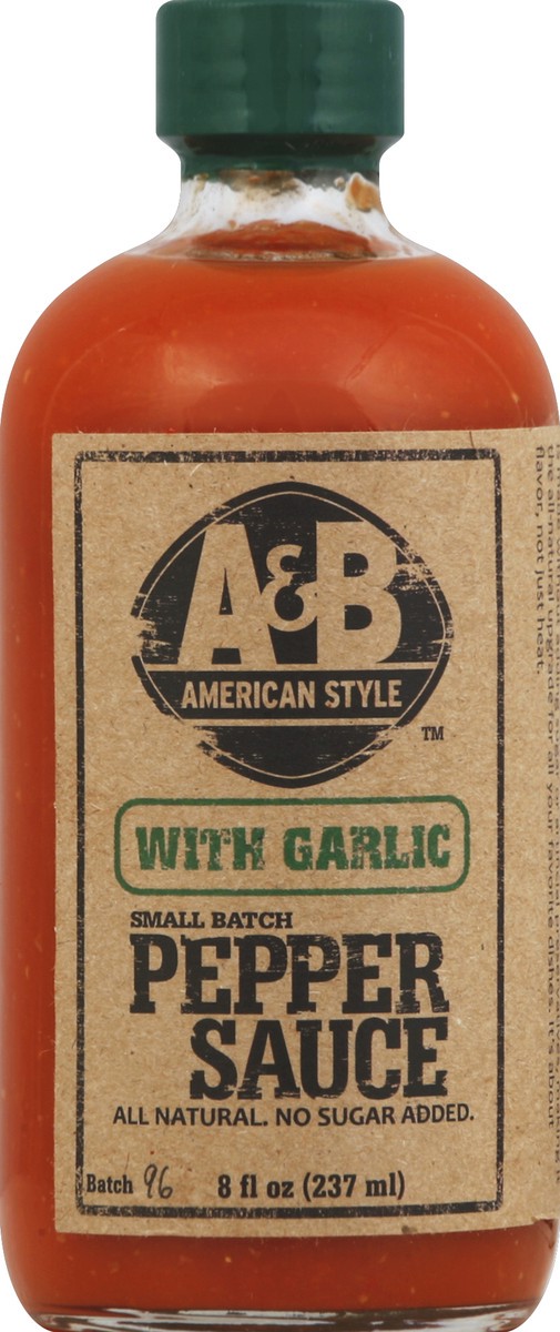 slide 1 of 2, A & B American Style Pepper Sauce - 8 oz, 8 oz