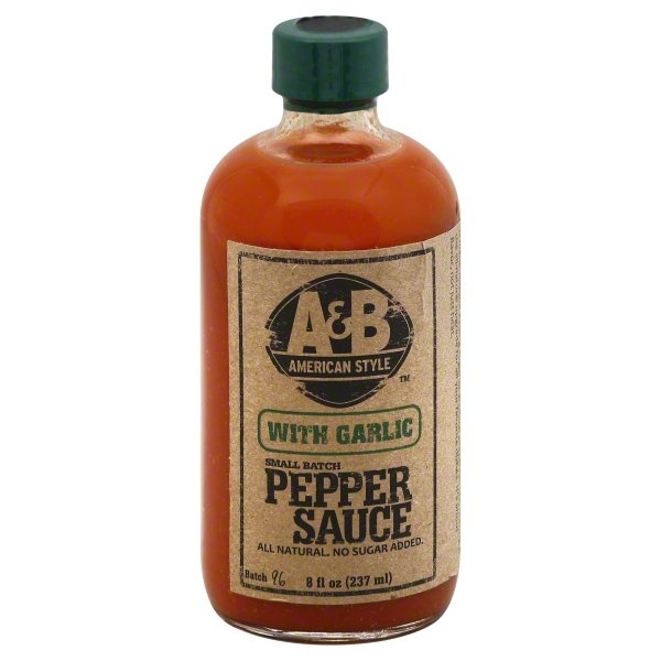 slide 1 of 1, A&B American Style Pepper Garlic, 8 fl oz