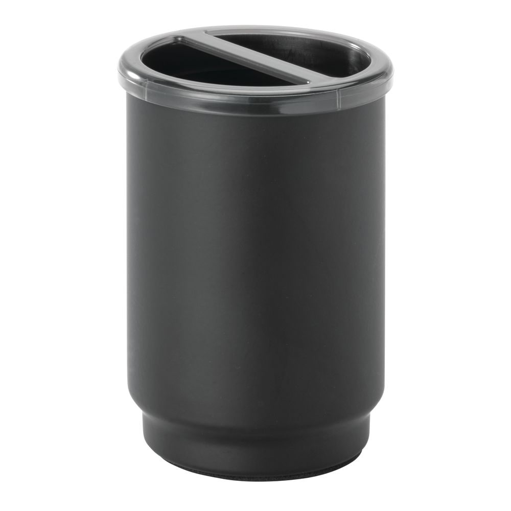 slide 1 of 1, InterDesign Austin Divided Toothbrush Holder - Black, 1 ct