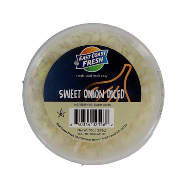 slide 1 of 1, East Coast Fresh Ecfc Diced Sweet Onions, 10 oz