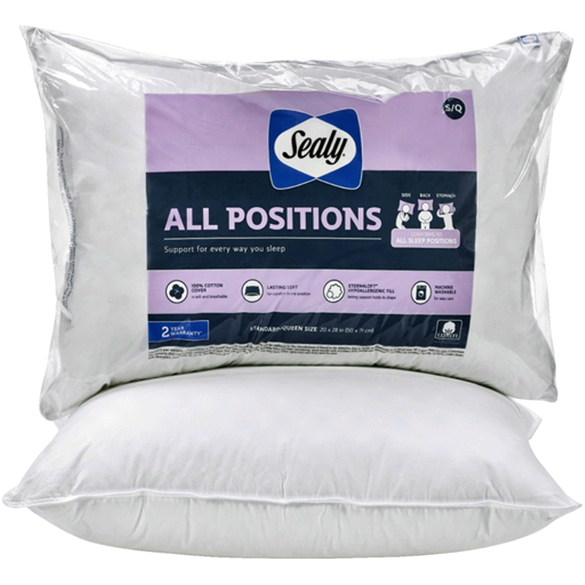 slide 1 of 1, Sealy All Positon Pillow, 1 ct