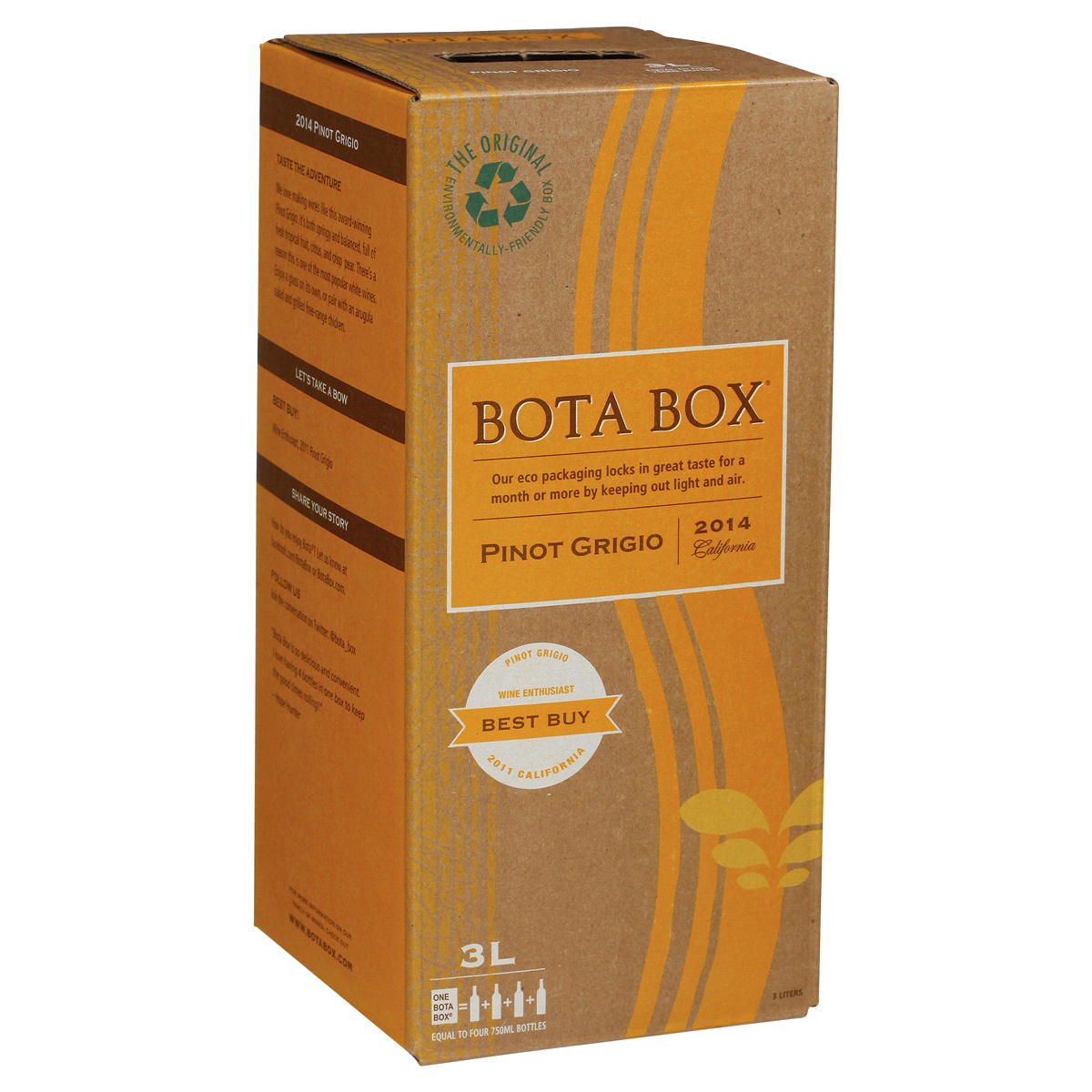 slide 27 of 43, Bota Box Pinot Grigio, 3 liter