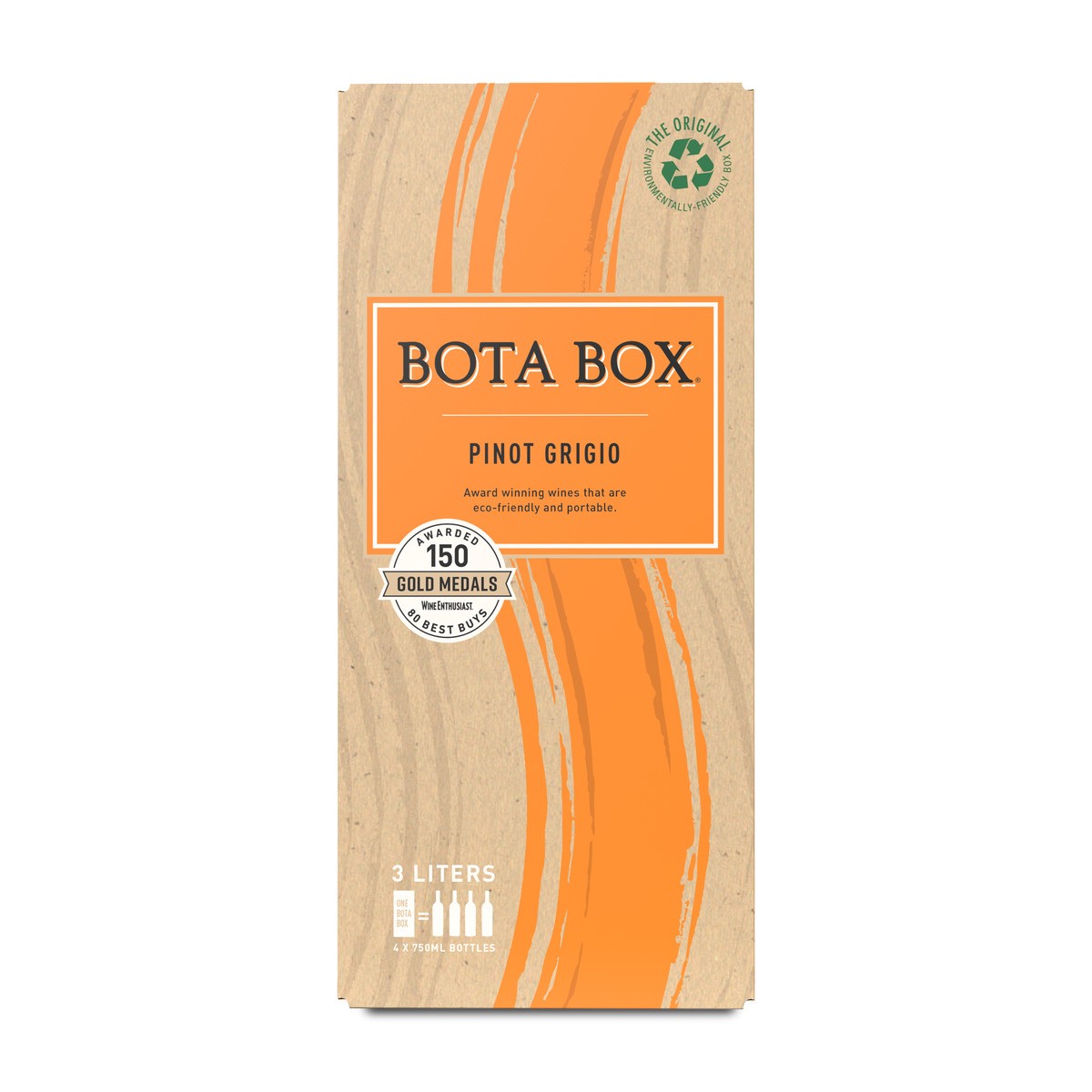 slide 1 of 43, Bota Box Pinot Grigio, 3 liter