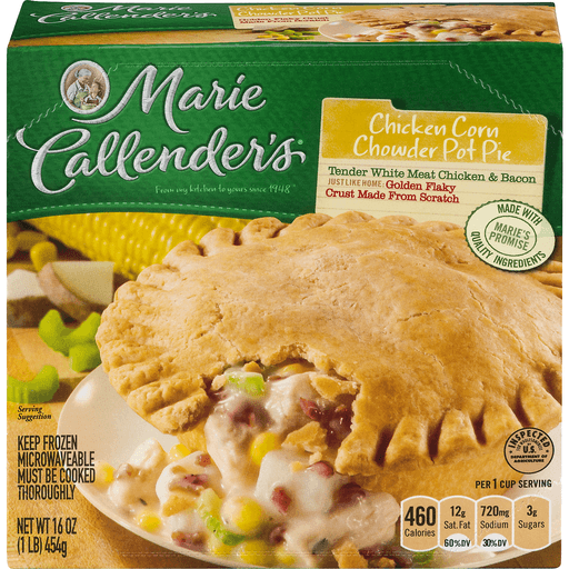 slide 2 of 18, Marie Callender's Chicken Corn Chowder Pot Pie, 16 Oz., 16 oz