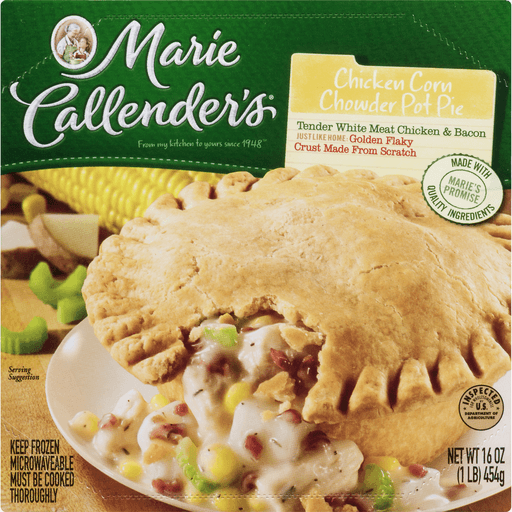 slide 6 of 18, Marie Callender's Chicken Corn Chowder Pot Pie, 16 Oz., 16 oz