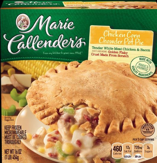 slide 1 of 18, Marie Callender's Chicken Corn Chowder Pot Pie, 16 Oz., 16 oz