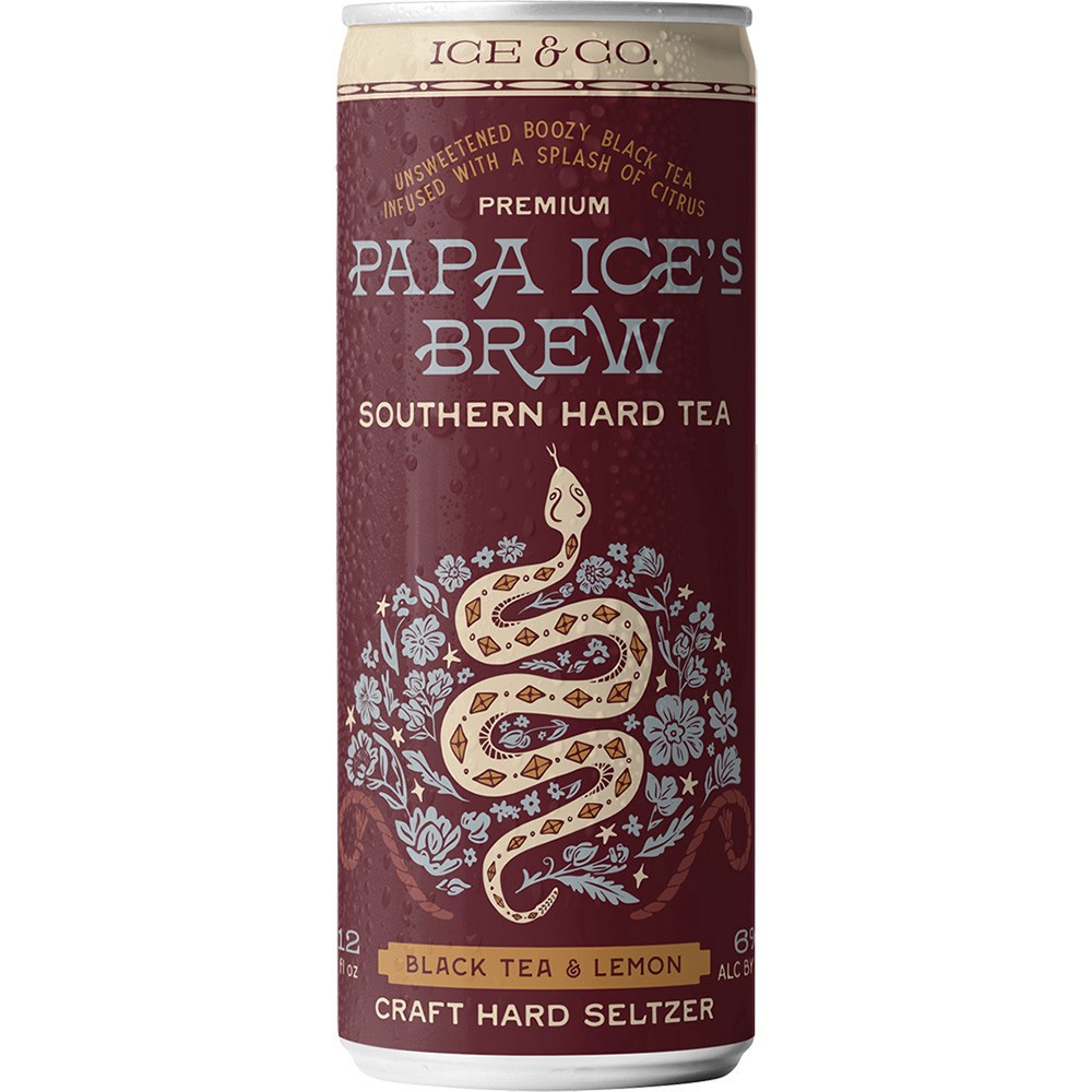 slide 1 of 1, Ice & Co Southern Hard Tea Ice & Co Black Tea And Lemon, 4 ct; 12 oz