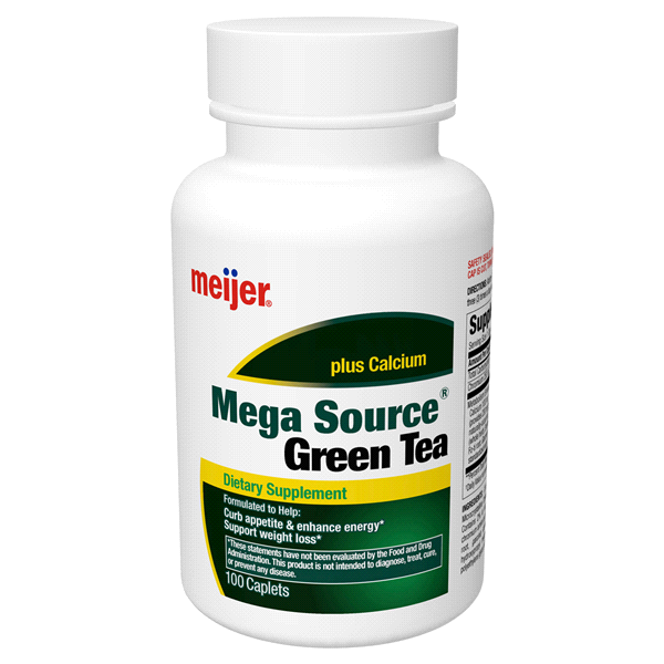 slide 1 of 4, Meijer Mega Source Green Tea with EGCG Green Tea Extract, 100 ct