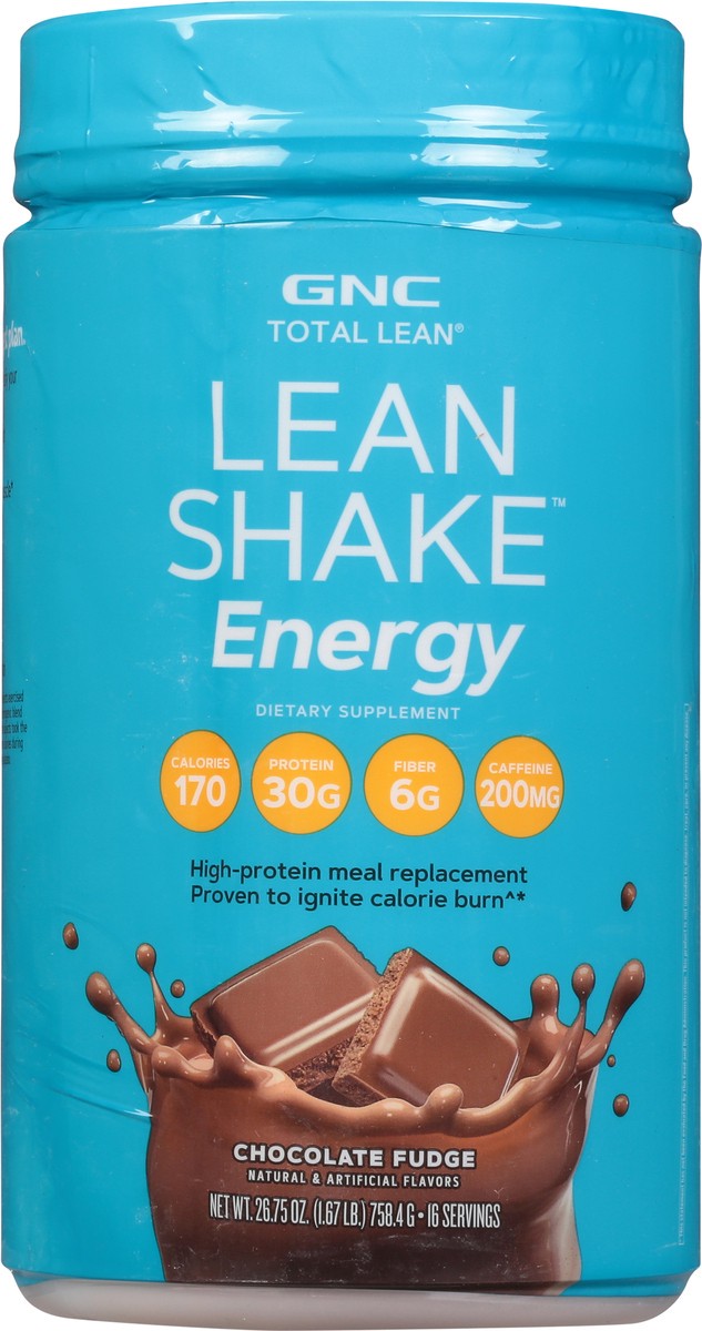 slide 3 of 13, GNC Total Lean Energy Chocolate Fudge Lean Shake 26.75 oz, 26.75 oz