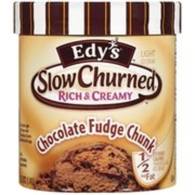 slide 1 of 1, Edy's Slow Churned Triple Cookie Fudge Sundae Light Ice Cream, 1.5 qt