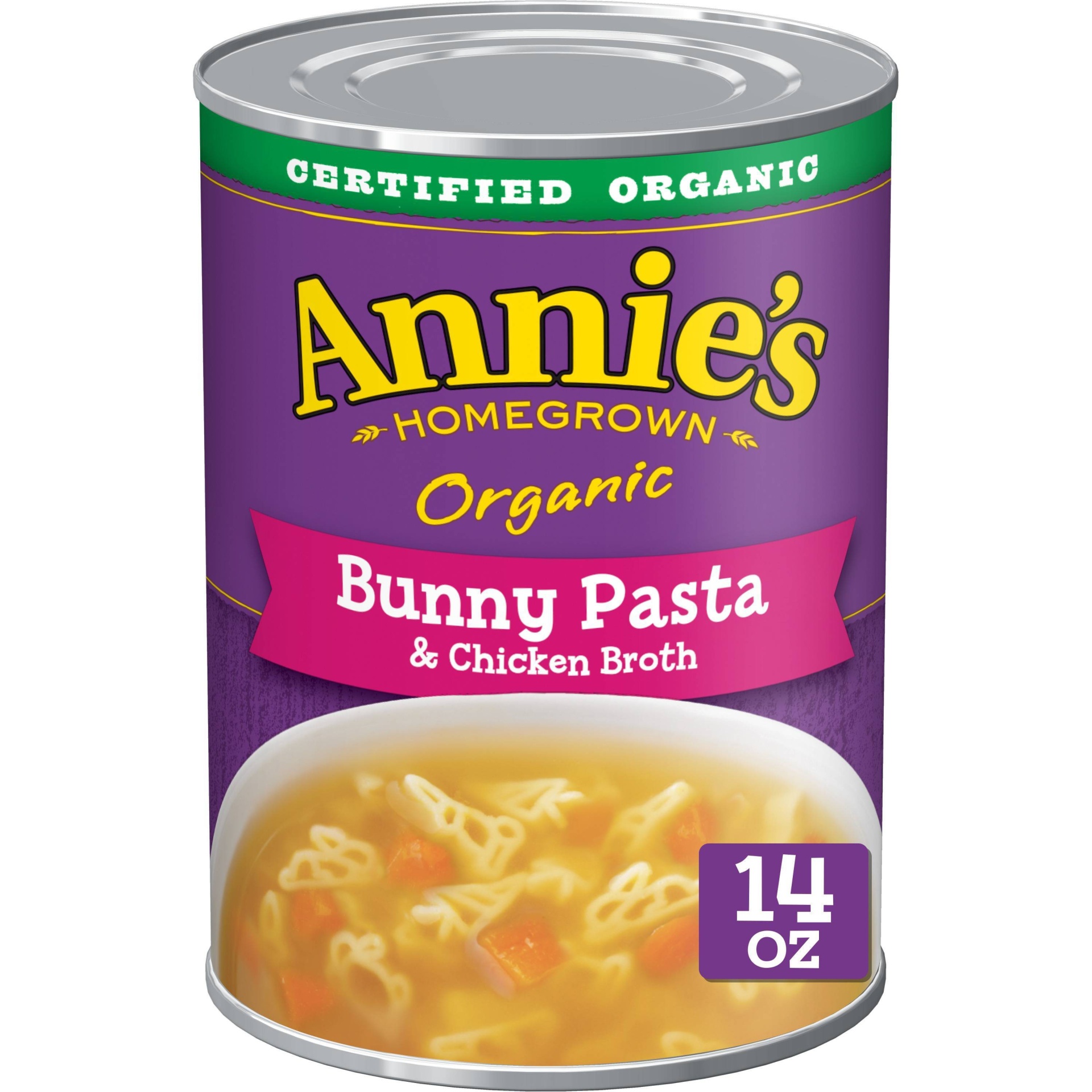 slide 1 of 10, Annie's Organic Bunny Pasta & Chicken Broth Soup - 14oz, 14 oz