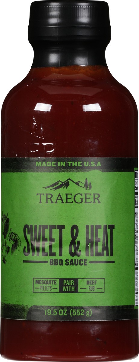 slide 12 of 13, Traeger Sweet & Heat BBQ Sauce, 19.5 oz
