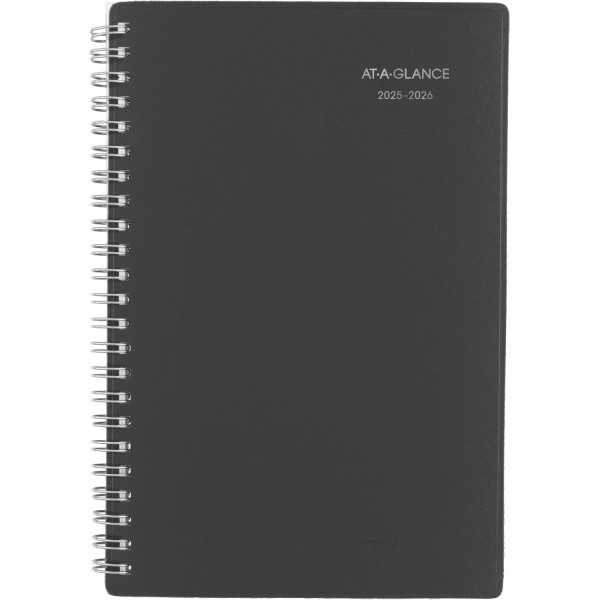 slide 9 of 10, AT-A-GLANCE® DayMinder® Academic 2025-2026 Weekly Monthly Planner, Charcoal, Small, 5"" x 8"", 1 ct