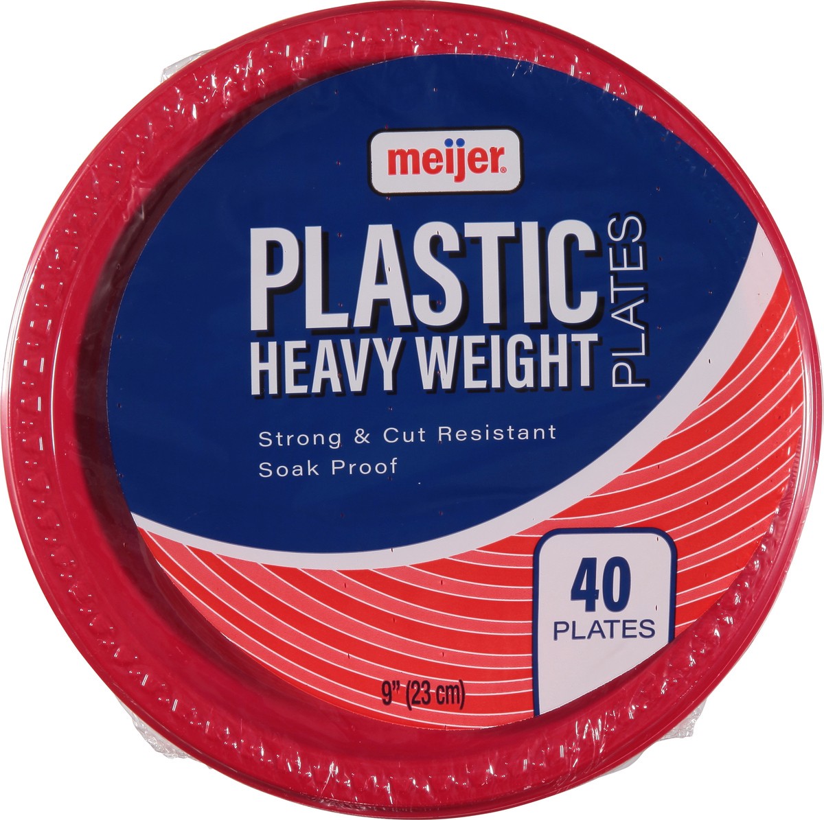 slide 6 of 9, Meijer 9" Plastic Party Plate, 40 ct