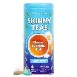 Skinny Boost Skinny Teas Cleansing Evening Lemon Honey Tea Bags