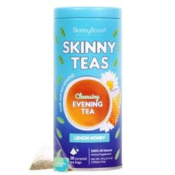 Skinny Boost Skinny Teas Cleansing Evening Lemon Honey Tea Bags