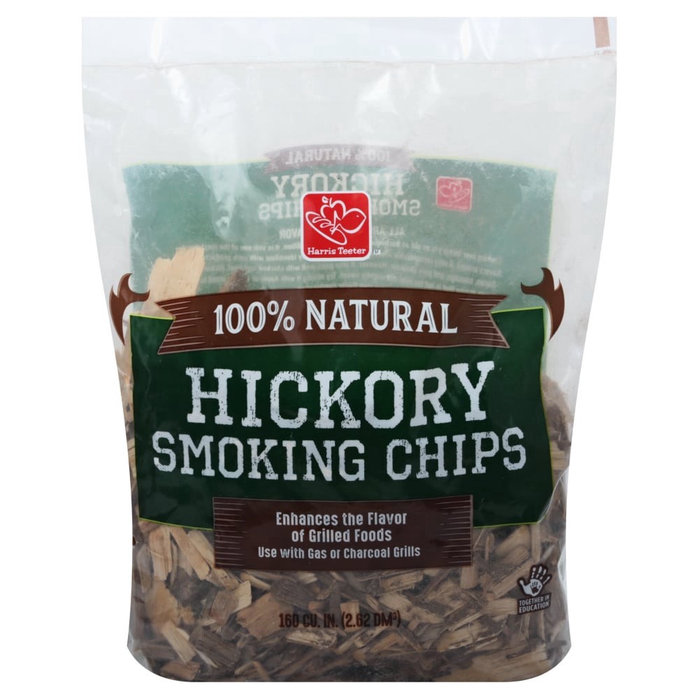 slide 1 of 1, Harris Teeter Hickory Smoking Chips, 160 cu in