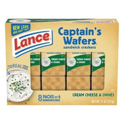 Lance Captain's Wafers Cream Cheese and Chives Sandwich Crackers