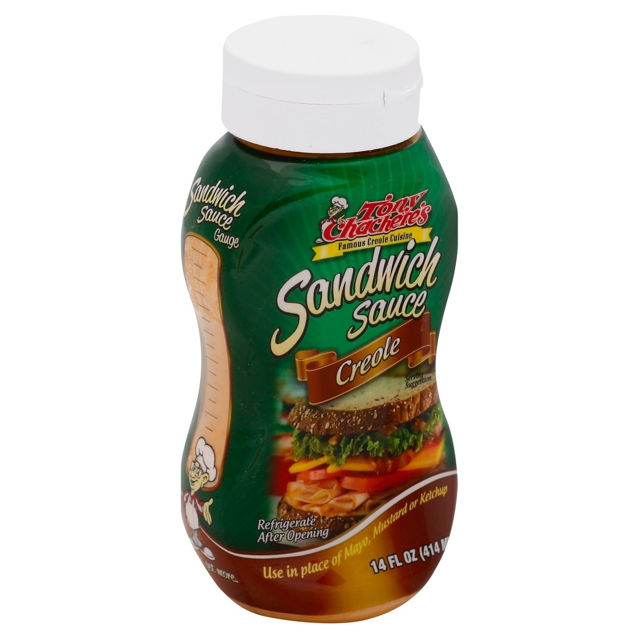 slide 1 of 1, Tony Chachere's Sandwich Sauce, Creole, 14 fl oz