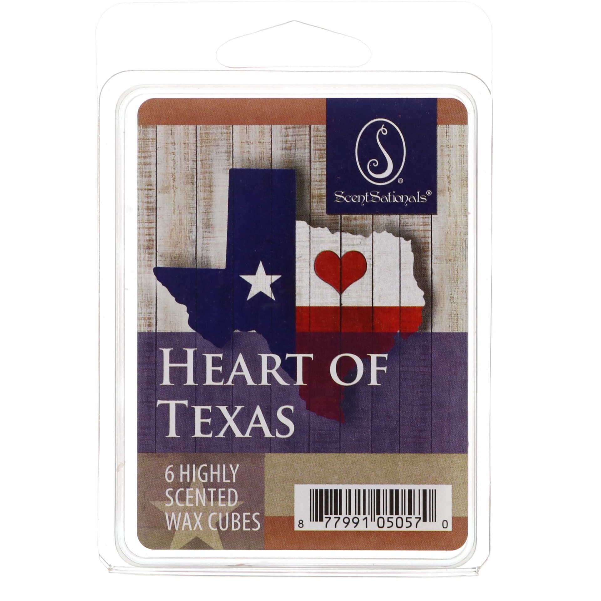 slide 1 of 1, ScentSationals Wax Heart of Texas, 6 ct