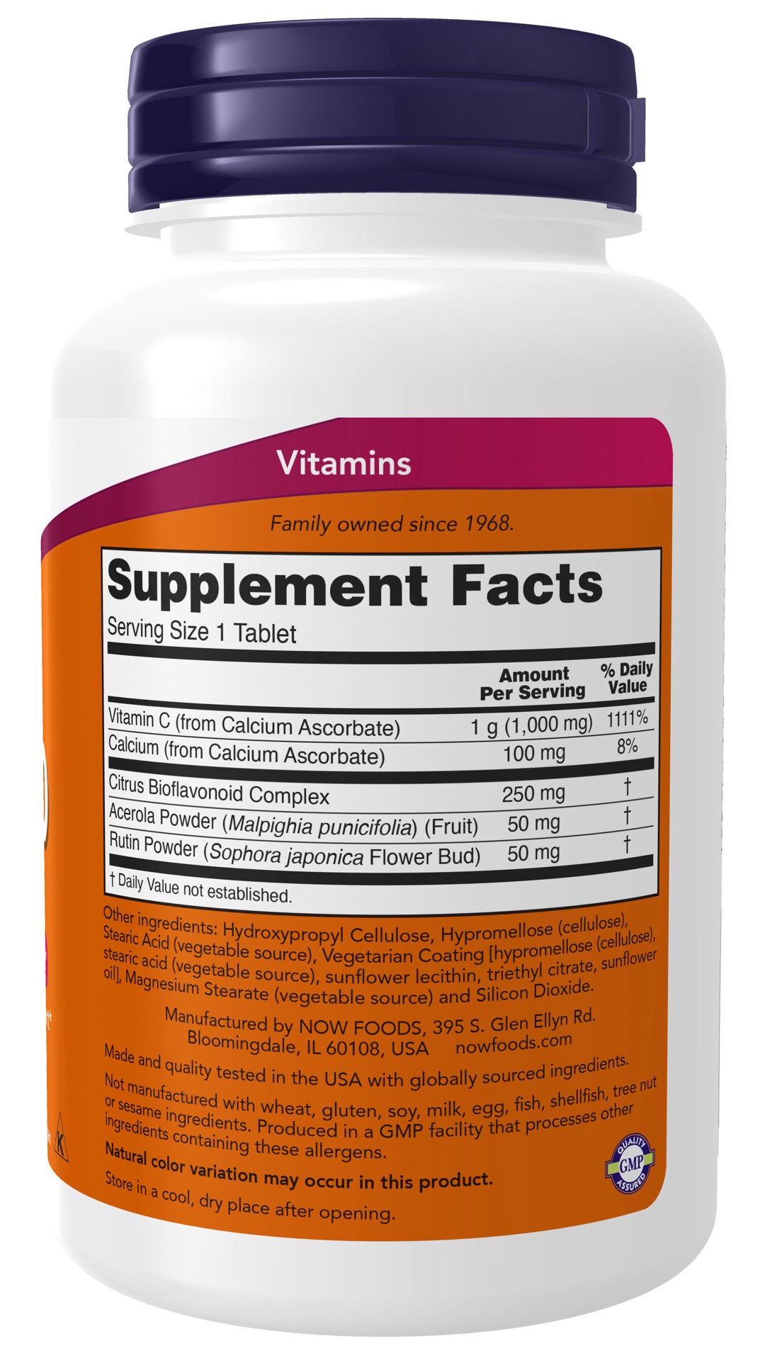 slide 3 of 4, NOW Vitamin C-1000 Complex - 90 Tablets, 90 ct