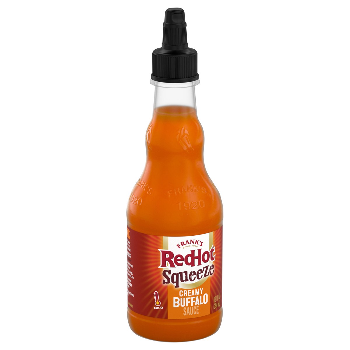 slide 10 of 12, Frank's RedHot Creamy Buffalo Squeeze Hot Sauce, 12 fl oz, 12 fl oz