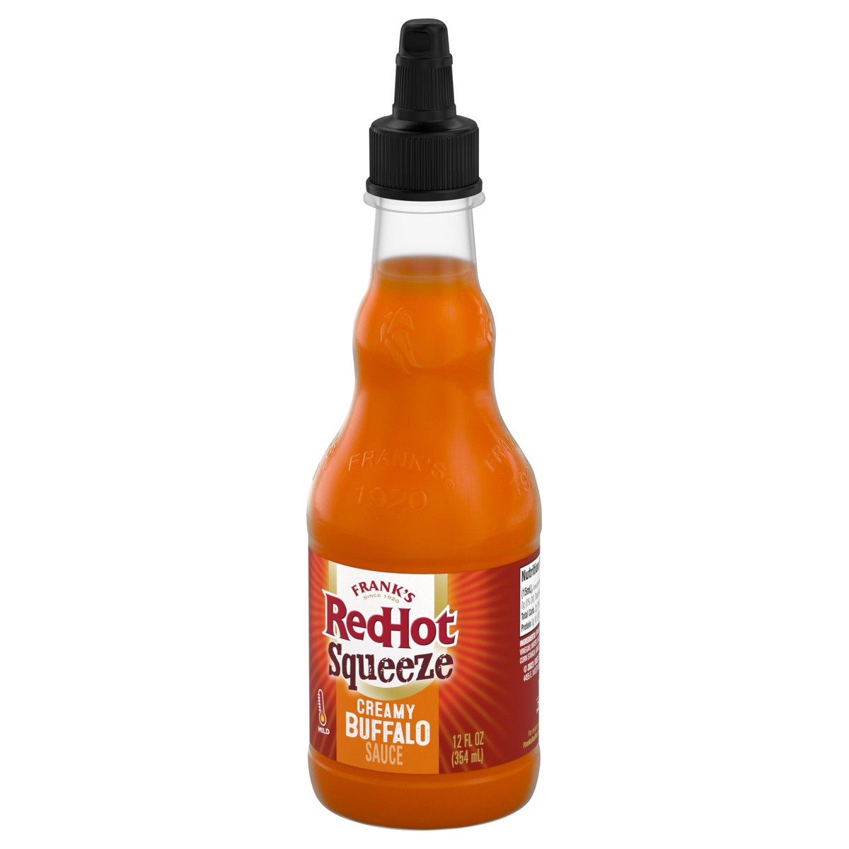 slide 2 of 12, Frank's RedHot Creamy Buffalo Squeeze Hot Sauce, 12 fl oz, 12 fl oz