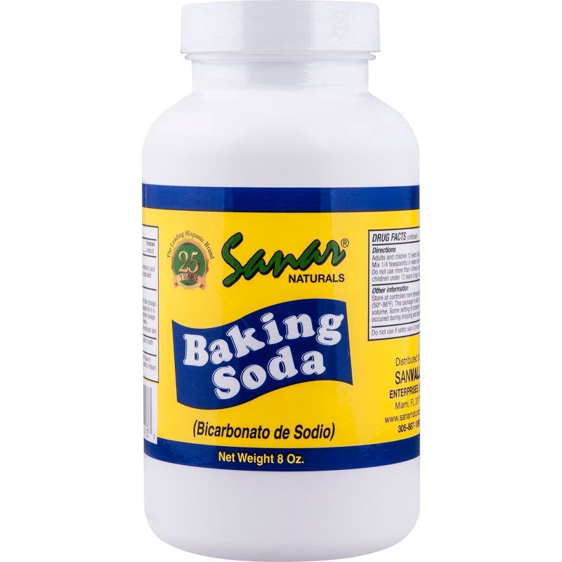 slide 1 of 3, Sanar Naturals Baking Soda 8 oz, 8 oz