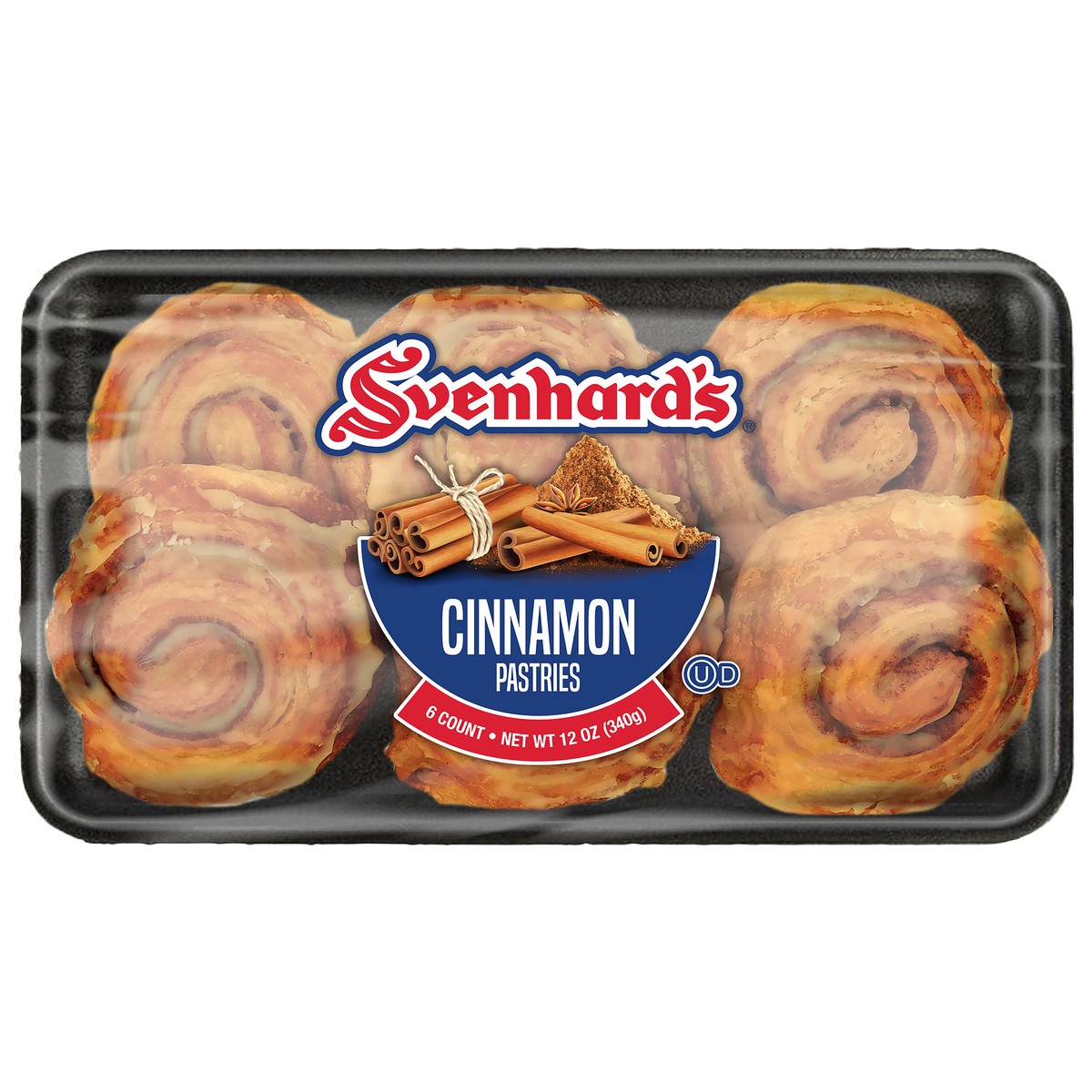 slide 1 of 2, Svenhard's Cinnamon Pastries, 12 oz, 6 Count, 6 ct
