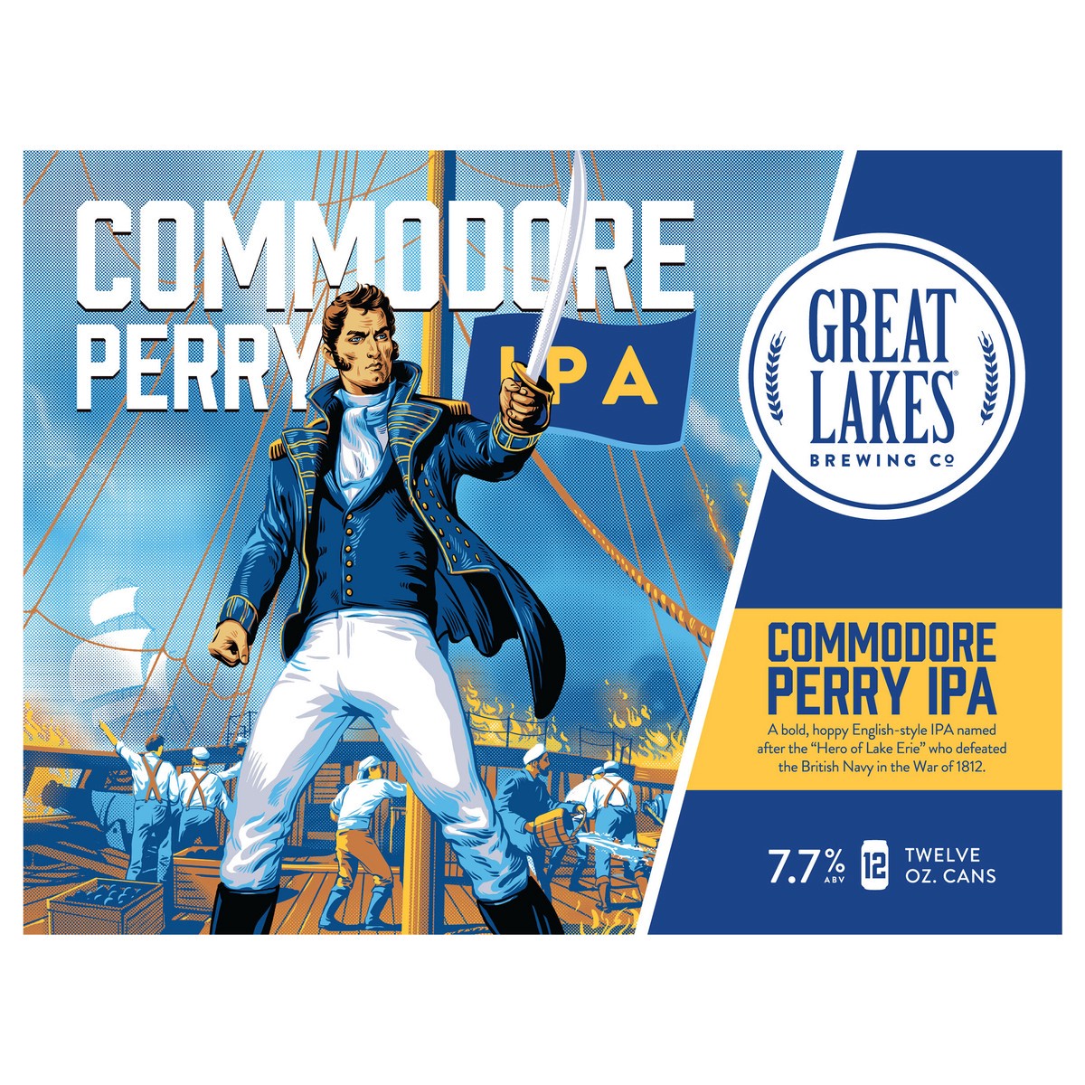 slide 1 of 8, Great Lakes Brewing Co. Great Lakes Commodore Perry IPA, 12 ct; 12 fl oz