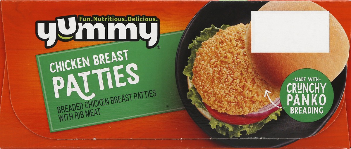 slide 9 of 9, Yummy Chicken Breast Patties 24.5 oz, 24.5 oz