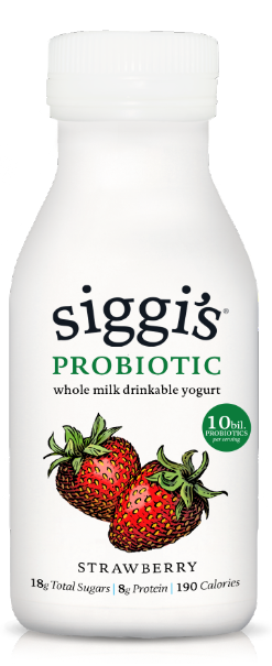 slide 1 of 3, Siggi's Probiotic Strawberry Whole Milk Drinkable Yogurt, 8 fl oz