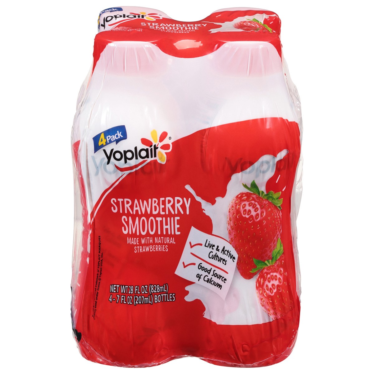 slide 3 of 13, Yoplait Strawberry Smoothie 4 - 7 fl oz Bottles, 4 ct